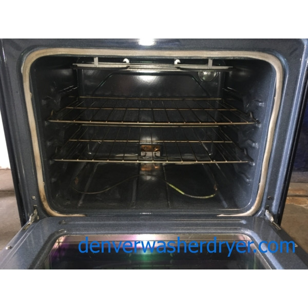 Black CoilTop Amana (Maytag) 30" Freestanding Electric Range, 1Year