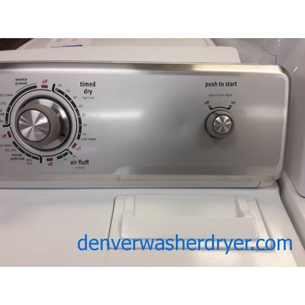 Maytag MCT 29″ Dryer, Electric, Wrinkle Prevent Feature, 6.5 Cu.Ft. Capacity, Barn Style Door, Quality Refurbished, 1-Year Warranty!