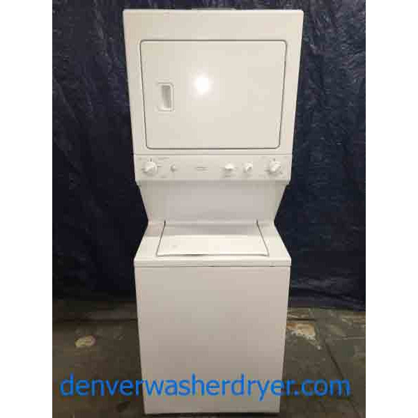 Full-Size 27″ GE Stackable Washer/Dryer Combo, 220v