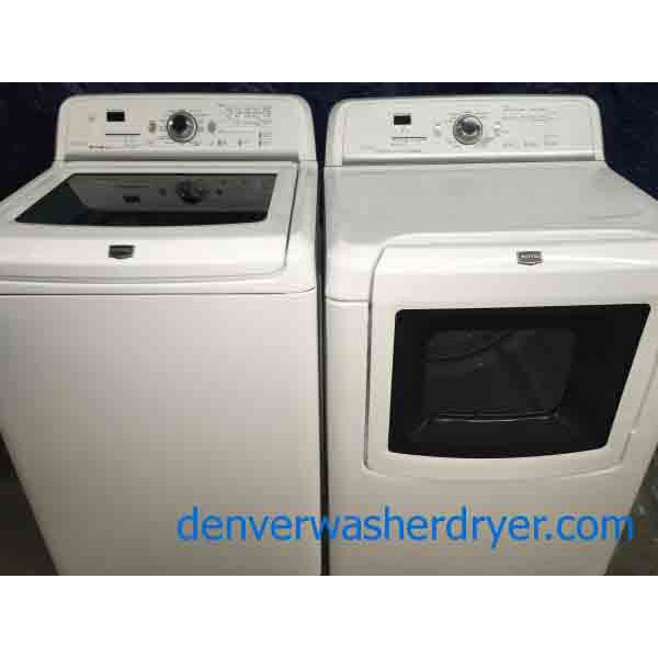 Amazing Maytag 5 cu ft Washer and Matching Steam Dryer, HE