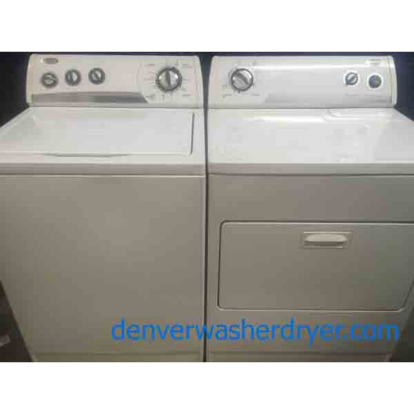 Heavy Duty Super Capacity Whirlpool Washer and Dryer Set!