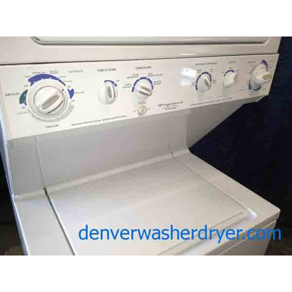 Full-Size 27″ Frigidaire Stackable Washer Dryer, 220v