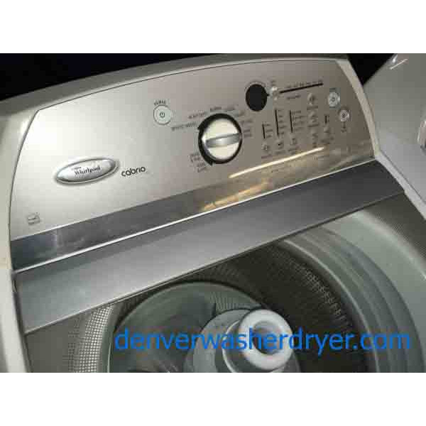 Rare Whirlpool Cabrio Washer Dryer set, HE with Agitator!