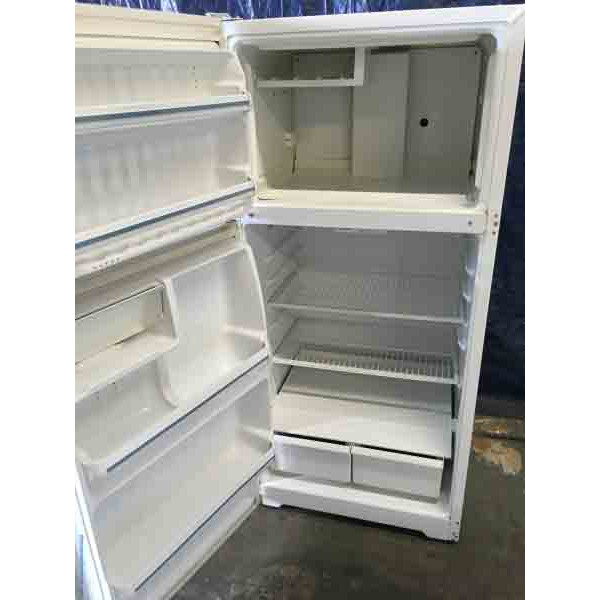 14 cu ft Regrigerator, White, GE, 1-Year Warranty