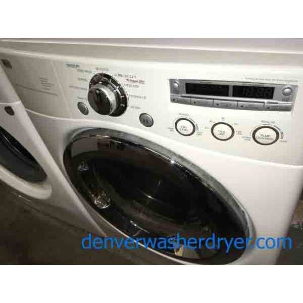 Stackable Front-Load Washer Dryer Set, w/Stacking Kit