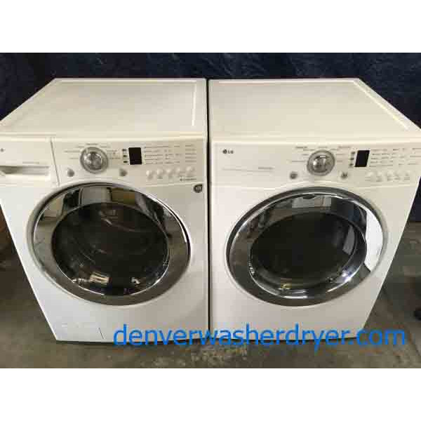 Superb LG Washer and Dryer Set featuring Sanitary Cycle