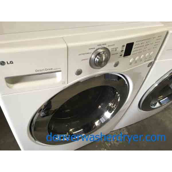 Superb LG Washer and Dryer Set featuring Sanitary Cycle