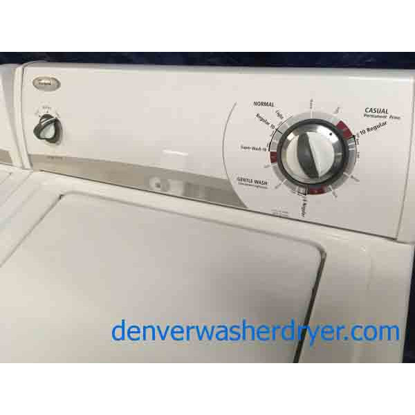 Matching Whirlpool Super Capacity Washer and Dryer, Heavy-Duty With Kenmore Oven 3055