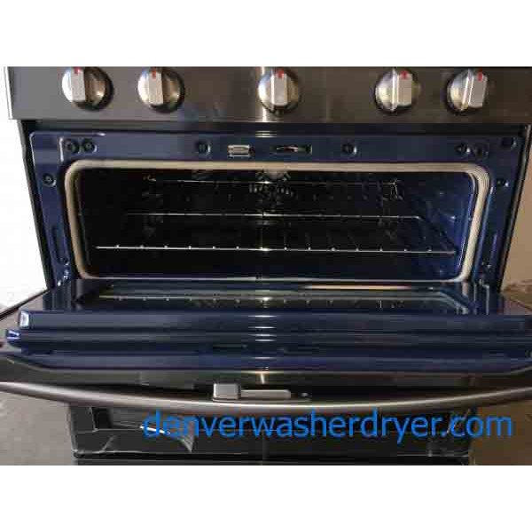 Brand-New Gas Stove, 30" Freestanding, Samsung, 5-Burner, DUO Oven