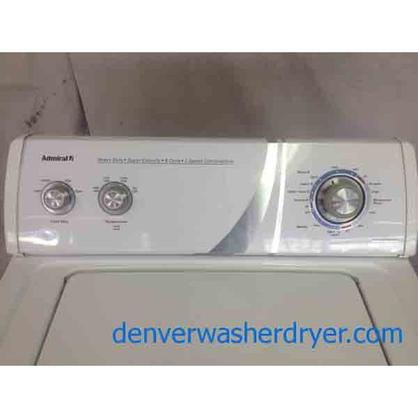 Amazing Admiral Washing Machine, Direct-Drive, Almost New with Matching Dryer!