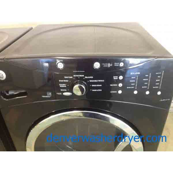Stunning Black GE Front-Loading Washer with Matching Dryer!