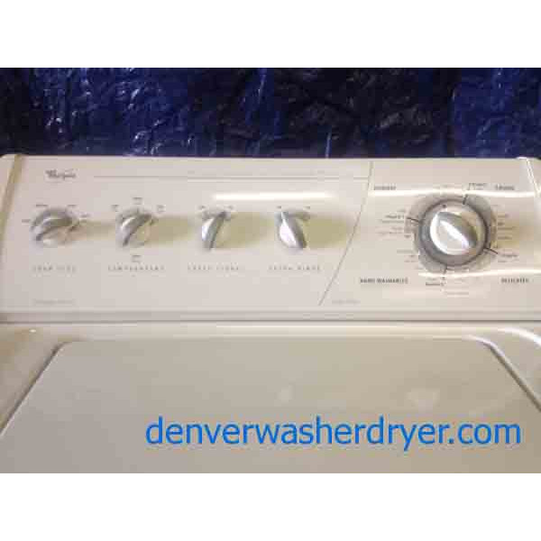 Wonderful Whirlpool Almond Washer And Dryer Set! GAS