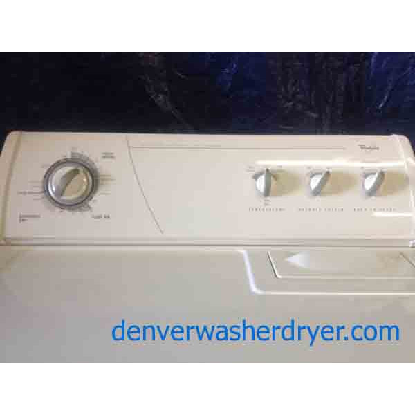 Wonderful Whirlpool Almond Washer And Dryer Set! GAS