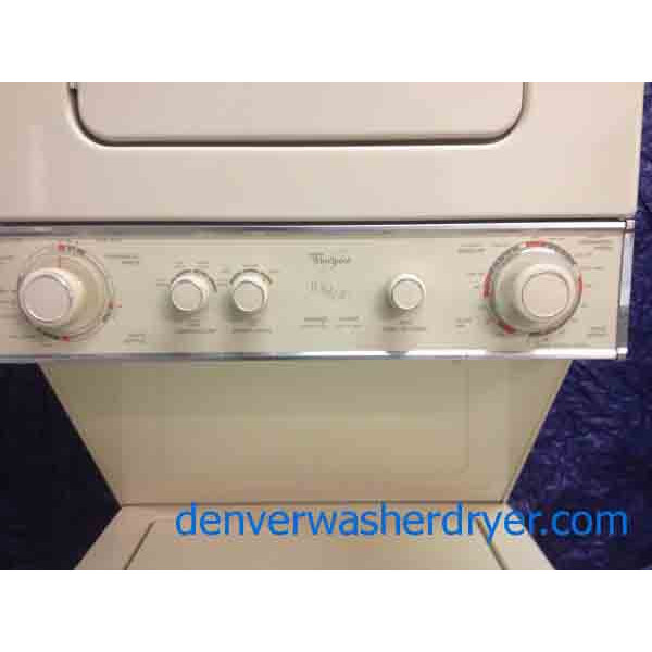 Heavy Duty, 24″ Stackable Washer/Dryer Set, Electric, Beige