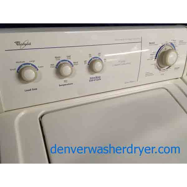 Beige Whirlpool Washer/Dryer Set!