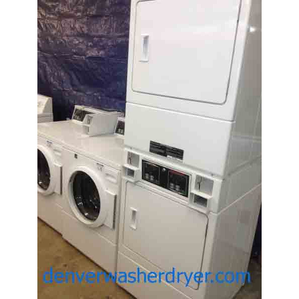 Speed Queen, Coin-OP, Ultra High Efficiency Front Load Commercial Washer/Dryer 2 Sets