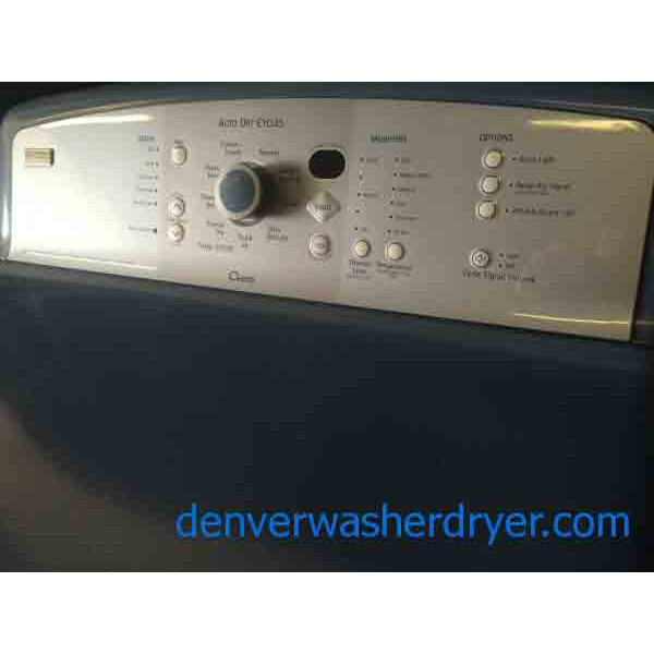 Blue, HE, Kenmore Elite Oasis Washer/Dryer Set, Scratched/Dented