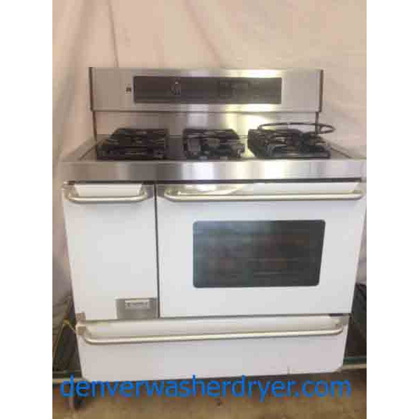 Stainless Steel Dual-Fuel Kenmore Elite Gas & Electric Stove!