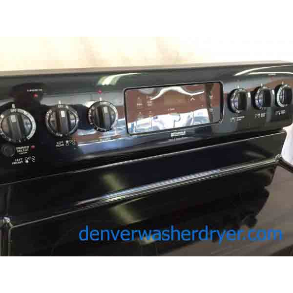 Kenmore Glass Top Stove, Black, Warming Zone