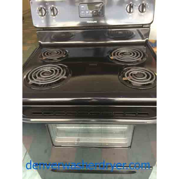 Frigidaire Stove, Black, Excellent Condition, Lightly Used