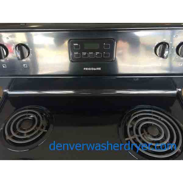 Frigidaire Stove, Black, Excellent Condition, Lightly Used