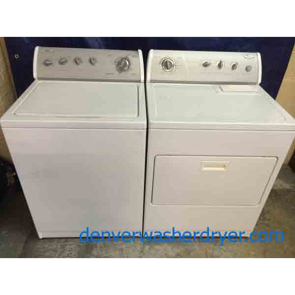 Rock Solid Whirlpool Ultimate Care 2 Matching Washer/Dryer Set