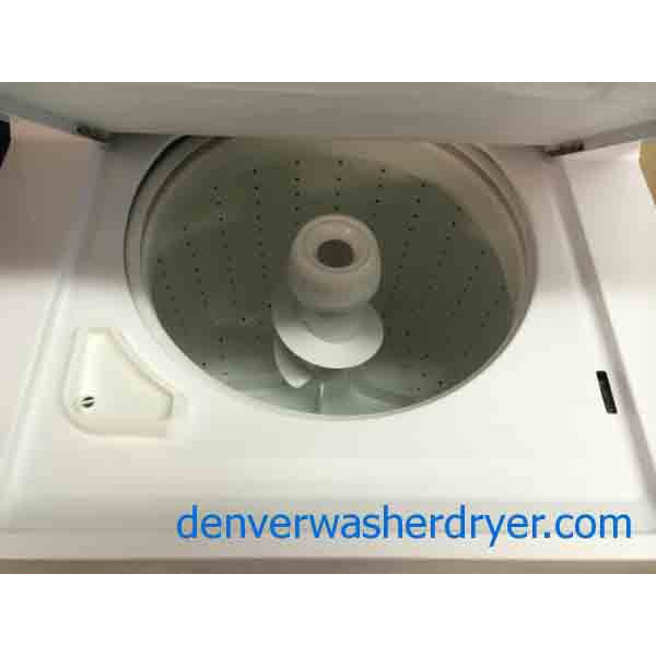 Full Sized Kenmore 27″ Stackable Washer/Dryer, Warranty Included