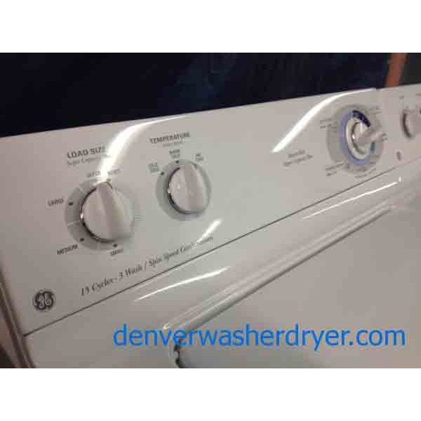 GE Washer/Dryer Set, Super Capacity Plus 1342 Denver Washer Dryer