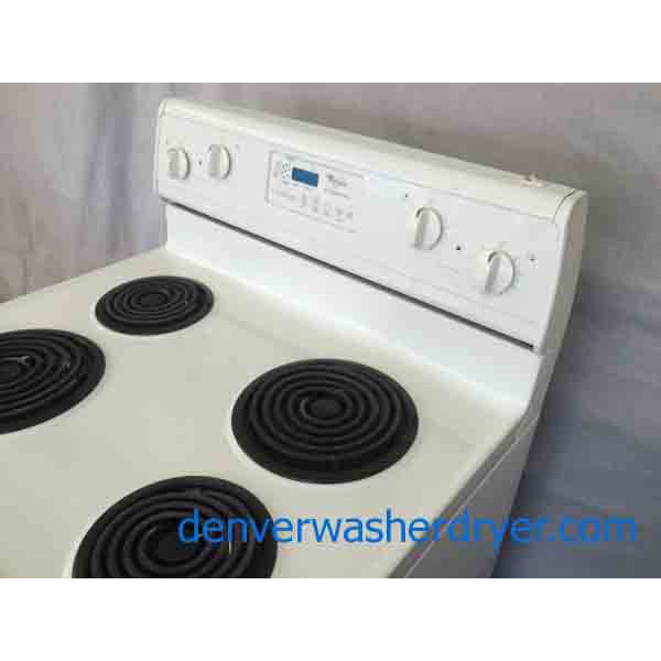 Self Cleaning Whirlpool Stove, Beige Color