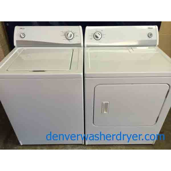 Amana Washer/Dryer Set, by Whirlpool, Heavy Duty Direct Drive, Perfect Condition!