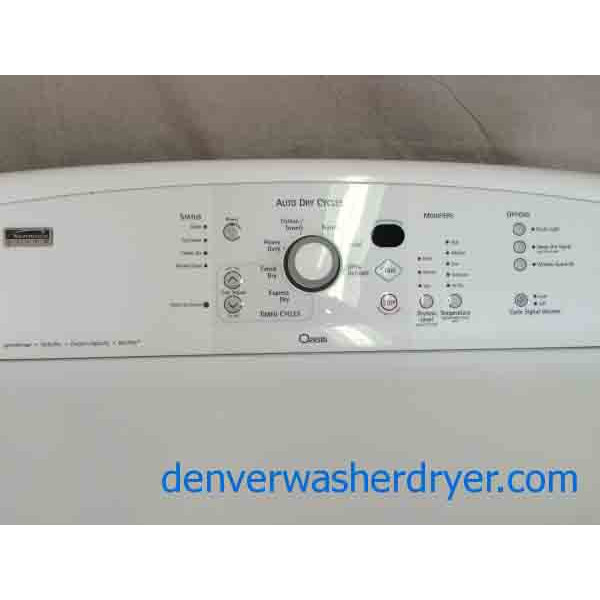 Kenmore Elite Oasis Washer/Dryer Set, HE, Stainless, Canyon Capacity