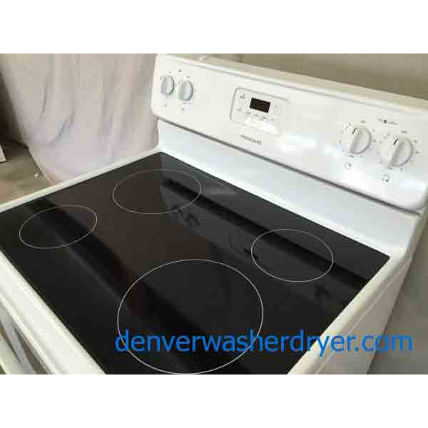 Near Perfect Frigidaire Glass Top Stove, Warranty Included