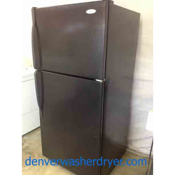 Shiny, Black Whirlpool Refrigerator!
