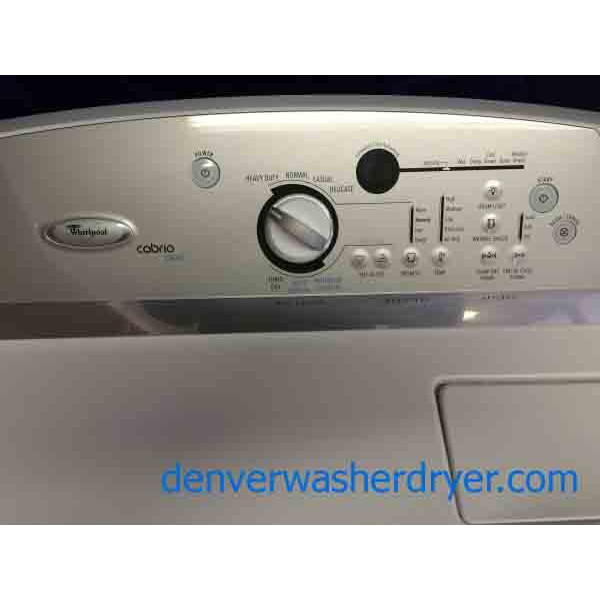 Whirlpool Cabrio Washer/**GAS** Dryer, Stainless, With Agitator, Steam