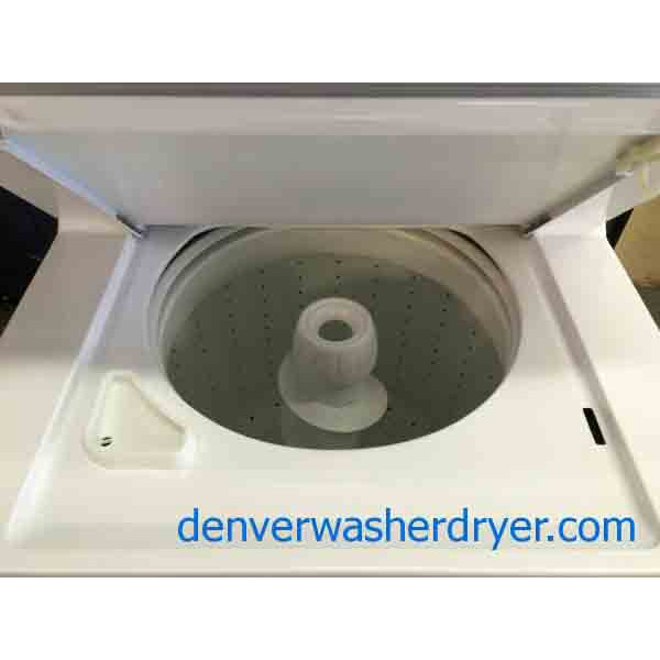 Kenmore Stack Washer/Dryer, Full Size 27″, Super Capacity, Super Nice!