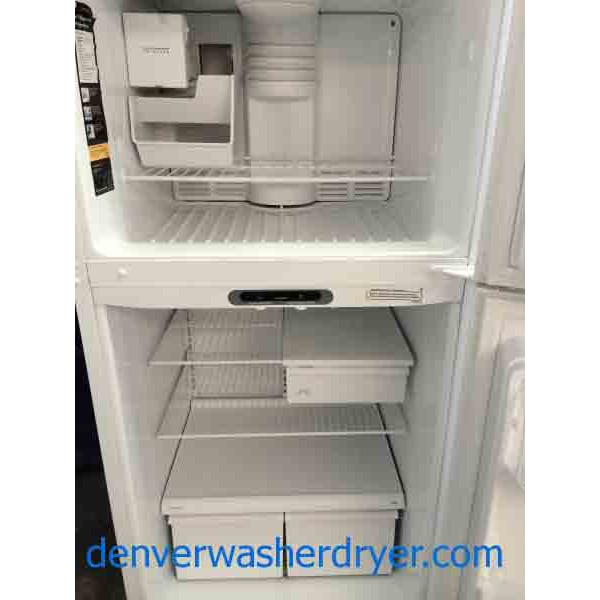 GE Refrigerator, 18 Cu Ft, White