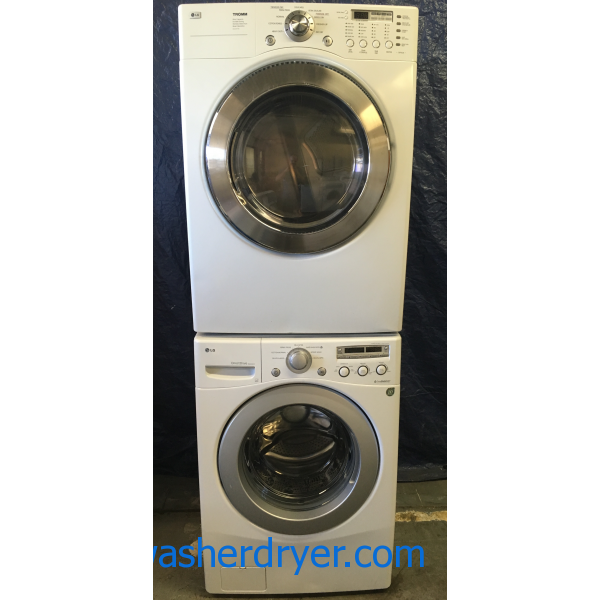 *GAS* LG Tromm Front Load Stackable Washer and Dryer!