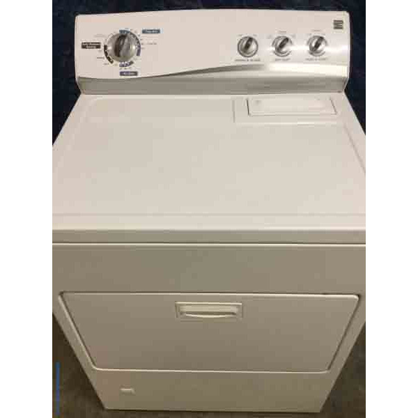 Kenmore *GAS* Dryer, Automatic Moisture Sensing, 29″ Wide, White
