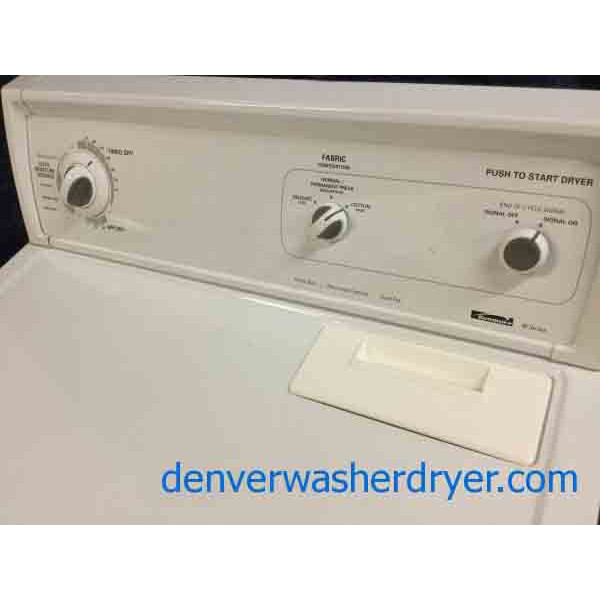 Kenmore 80 Series Dryer, 220v, Extra Large Capacity, White, 29″ Wide, Quality Refurbished