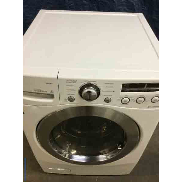 LG Front-Load Washing Machine, Steam & Sanitary Cycles, 4.5 Cu.Ft, in White, Direct-Drive