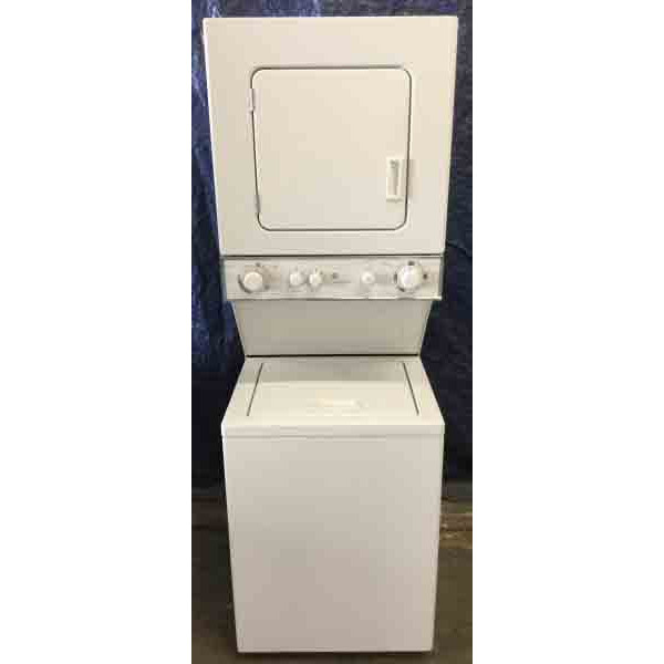GE Spacemaker Washer|Dryer Set, 24″ Wide, Stacked (Unitized), Electric, Near New! 2 year warranty