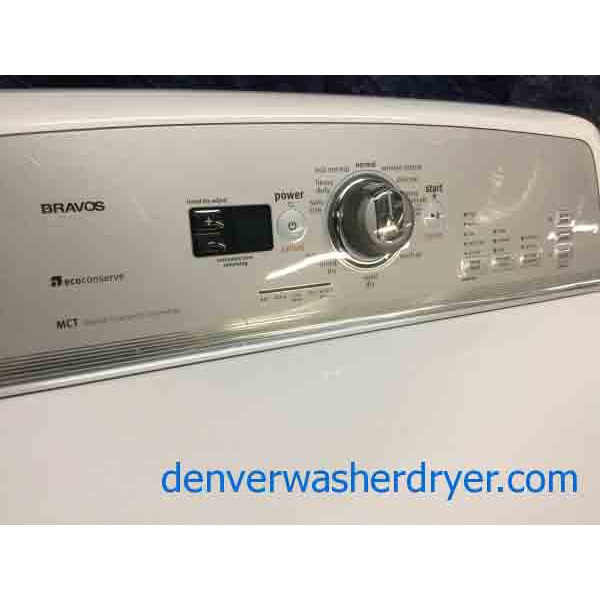 Maytag Bravos X Washer|Dryer Set, Commercial Technology, Ecoconserve with 6 Month Warranty
