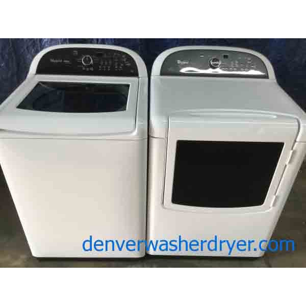 High-End Whirlpool Cabrio Platinum Direct-Drive Washer, Electric Dryer, Energy Star