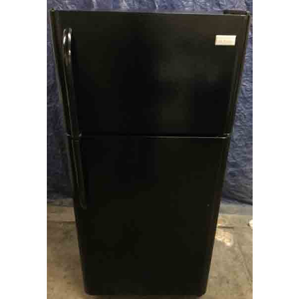 Gently Used Top-Mount Refrigerator by Frigidaire, Black, 18 Cu. Ft.
