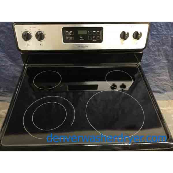 Fantastic Frigidaire, Self Cleaning, Stainless Stove, Glass-Top, Clean and Working Great!