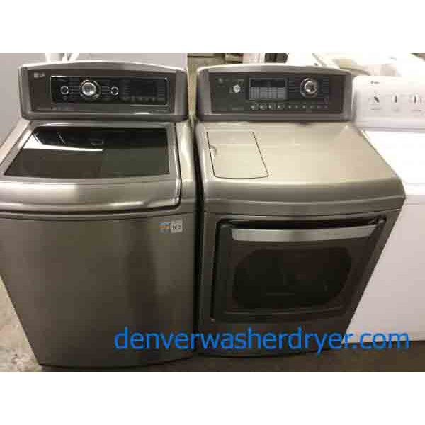 Lovely LG Top-Load Washer, Electric Dryer, Newer Models, Amazing Set! 1-Year Warranty!