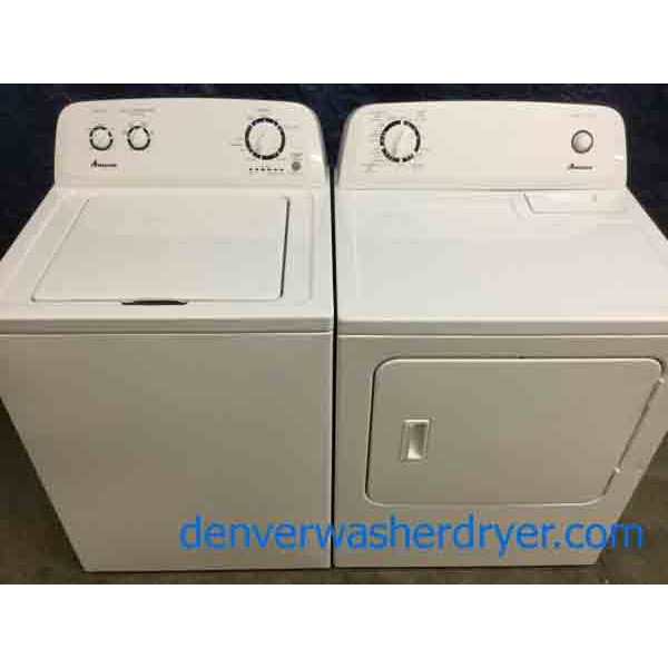 Amazing Amana Washer Dryer Set, Electric, Full-Size, 1-Year Warranty