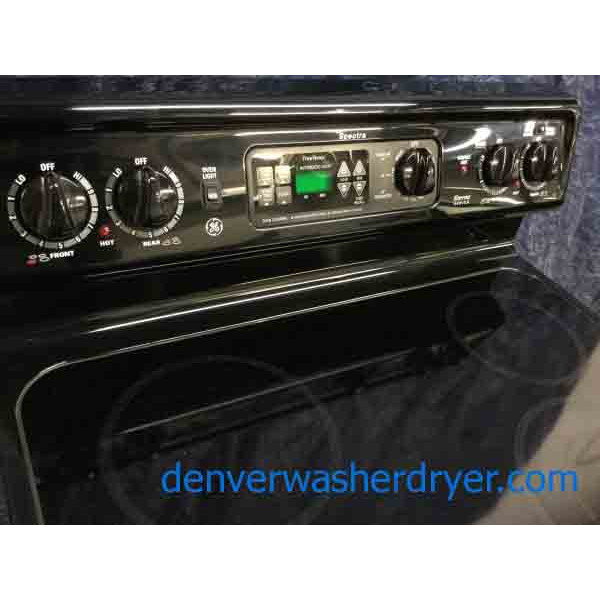 GE Spectra GlassTop Range, Black, Electric, SelfCleaning, Super Clean