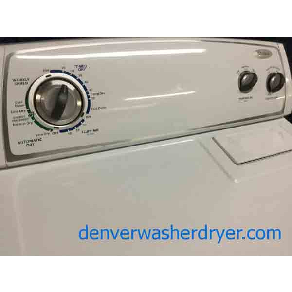 Full-Sized Whirlpool Washer Dryer Set, Electric, Agitator, 1-Year Warranty!