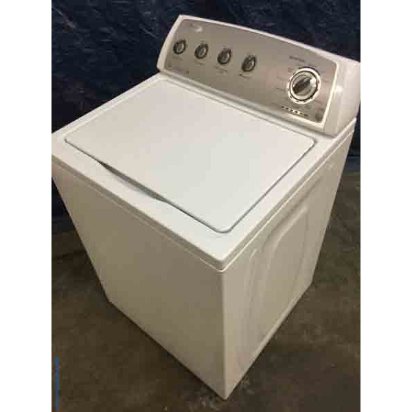 Slick Whirlpool Washer, Full Sized, Energy Star, HE, 9 Cycles, 1-Year Warranty